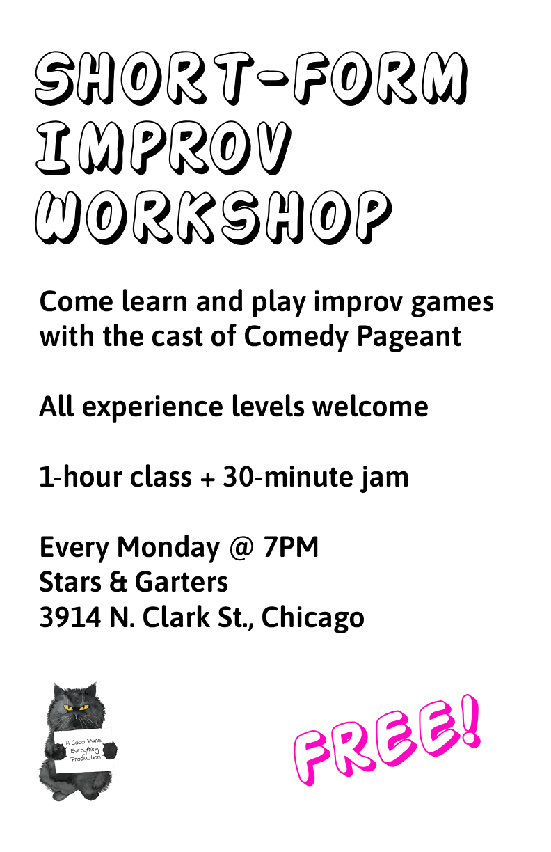 Short-form improv workshop poster